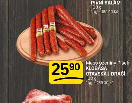 KLOBASA OTAVSKÁ | DRAČÍ 100 g