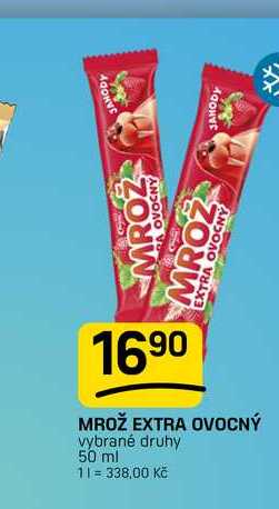 MROŽ EXTRA OVOCNÝ vybrané druhy 50 ml