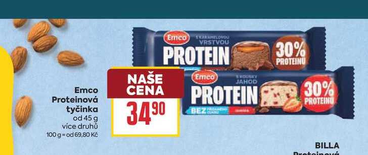 Emco Proteinová tyčinka od 45 g