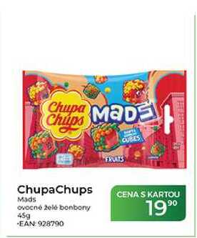 Chupa Chups Mads ovocné želé bonbony 45g 