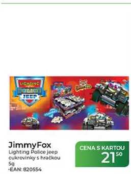 JimmyFox Lighting Police jeep cukrovinky s hračkou 5g 