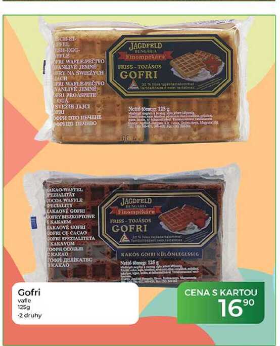 Gofri vafle 125g
