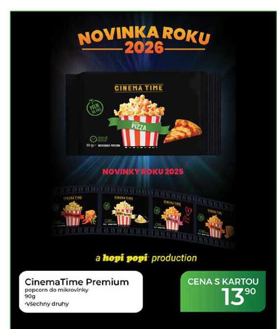 CinemaTime Premium popcorn do mikrovinky 90g