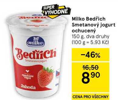 Milko Bedřich Smetanový jogurt ochucený, 150 g, dva druhy