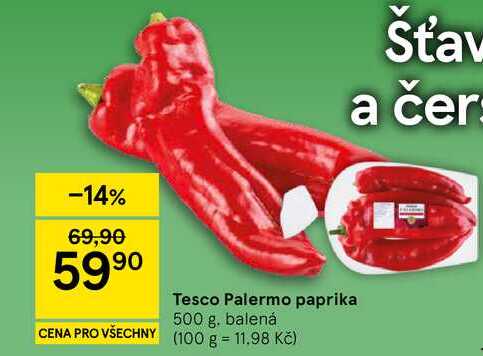 Tesco Palermo paprika, 500 g