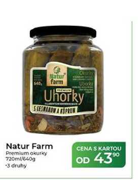 Natur Farm Premium okurky 720ml/640g 