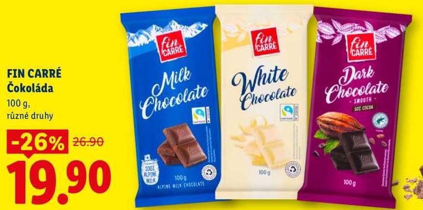 FIN CARRÉ Čokoláda, 100 g