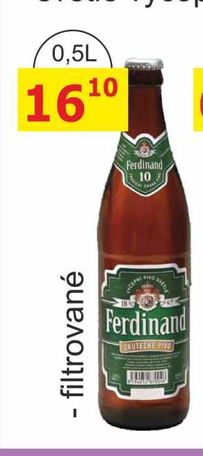 Ferdinand Výčepní světlé pivo 0,5l filtrované