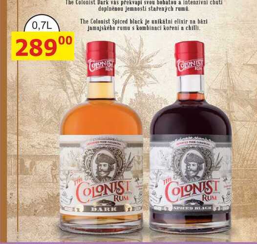 THE Colonist rum 0,7l