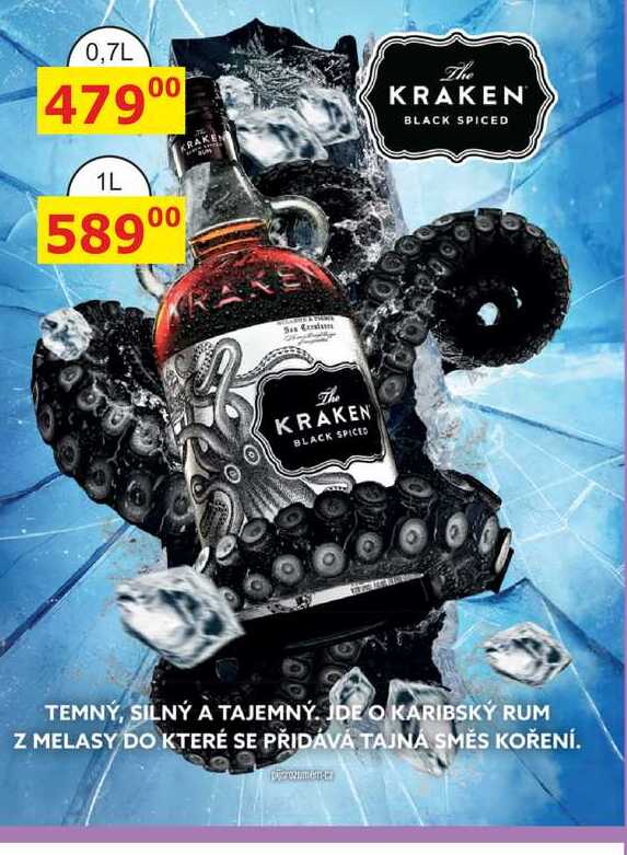 KRAKEN BLACK SPICED rum 1l