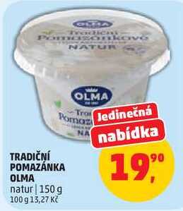 TRADIČNÍ POMAZÁNKA OLMA natur, 150 g