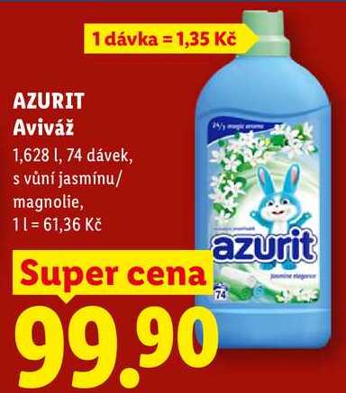 AZURIT Aviváž, 1,628 l/74 dávek
