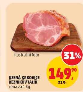 UZENÁ KRKOVICE ŘEZNÍKŮV TALÍŘ, 1 kg