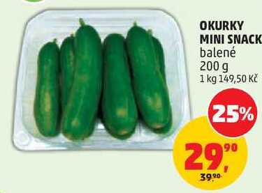OKURKY MINI SNACK balené, 200 g