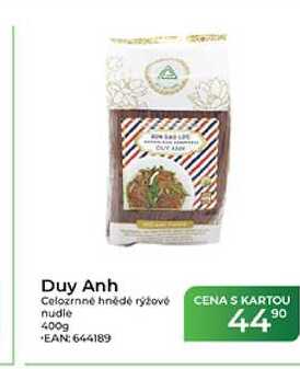 Duy Anh Celozrnné hnědé rýžové nudle 400g  