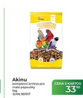 Akinu kompletní krmivo pro malé papoušky 1kg