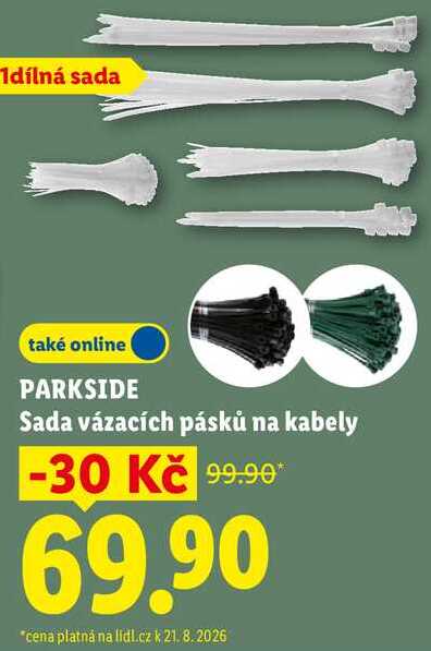 PARKSIDE Sada vázacích pásků na kabely 