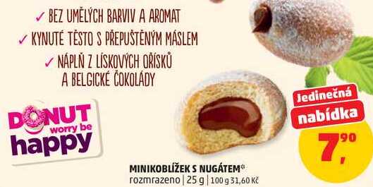 MINIKOBLÍŽEK S NUGÁTEM, 25 g 