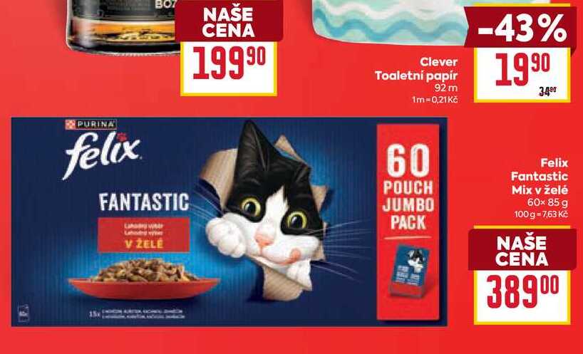 Felix Fantastic Mix v želé 60x85g