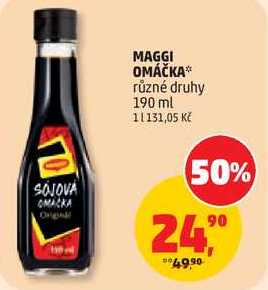 MAGGI OMÁČKA různé druhy, 190 ml  