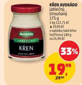 KŘEN AVOKÁDO jablečný, strouhaný, 175 g