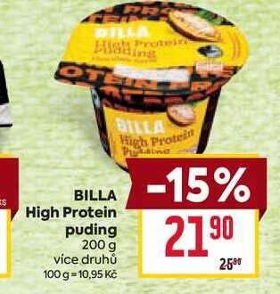 BILLA High Protein puding 200 g