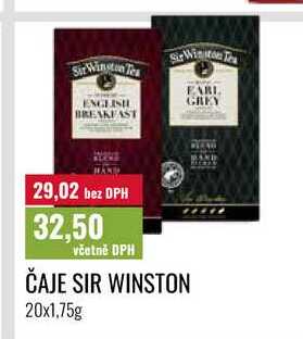 ČAJE SIR WINSTON, 20x1,75g