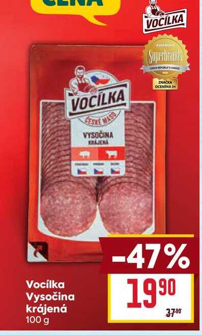 Vocílka Vysočina krájená 100 g