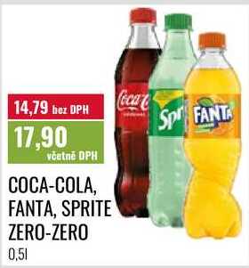COCA-COLA, FANTA, SPRITE ZERO-ZERO, 0,51