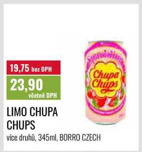 LIMO CHUPA CHUPS, více druhů, 345ml