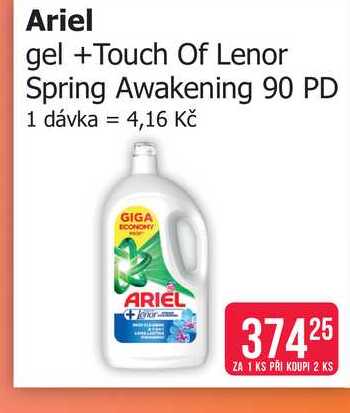 Ariel gel +Touch Of Lenor Spring Awakening 90 PD
