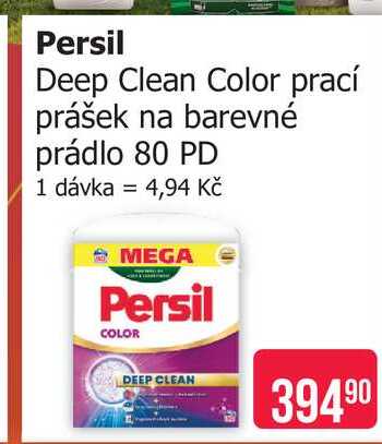 Persil Deep Clean Color prací prášek na barevné prádlo 80 PD