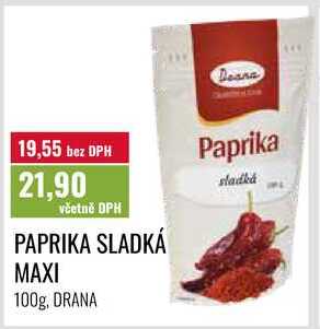 PAPRIKA SLADKÁ MAXI, 100g, DRANA