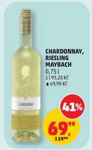 CHARDONNAY, RIESLING MAYBACH, 0,75 l