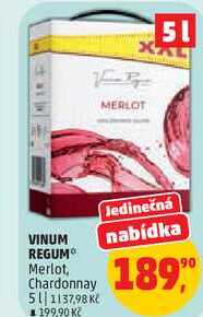 VINUM REGUM Merlot, 5 l 