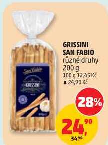 GRISSINI SAN FABIO různé druhy, 200 g 