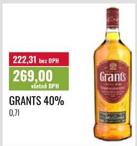 GRANTS 40%, 0,71