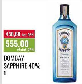 BOMBAY SAPPHIRE, 40%, 11 