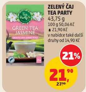 ZELENÝ ČAJ TEA PARTY, 43,75 g
