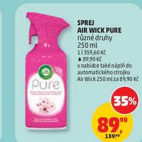 SPREJ AIR WICK PURE různé druhy, 250 ml