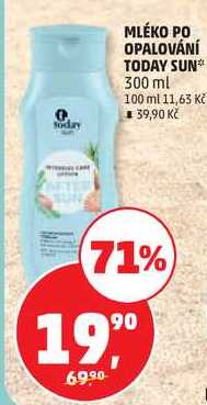 MLÉKO PO OPALOVÁNÍ TODAY SUN, 300 ml 