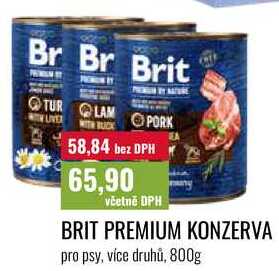 BRIT PREMIUM KONZERVA, pro psy, více druhů, 800g