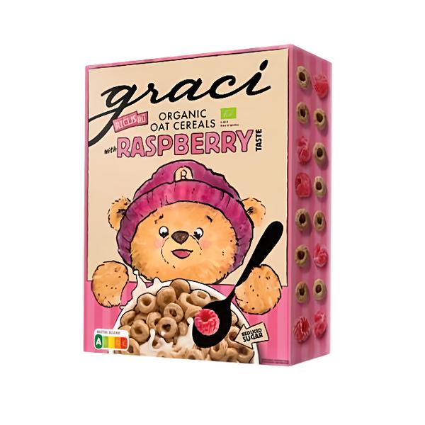 Graci BIO Dětské cereální malinové kroužky