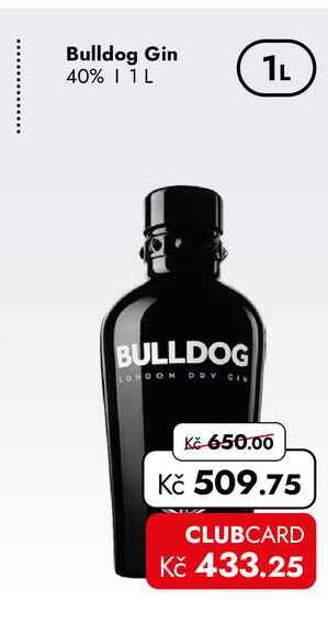 Bulldog Gin 40% 1 L