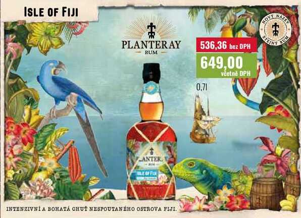 PLANTERAY RUM ISLE OF FIJI 0,7l
