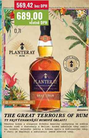 PLANTERAY RUM Gran Añejo 0,7l