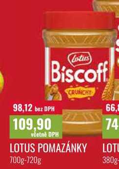 LOTUS POMAZÁNKY, 700g-720g