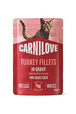 Carnilove Cat Pouch Gravy Turkey Valerian 85g