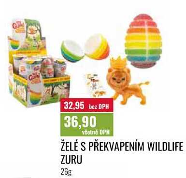ŽELÉ S PŘEKVAPENÍM WILDLIFE ZURU, 26g