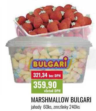 MARSHMALLOW BULGARI, jahody 60ks, zmrzlinky 240ks